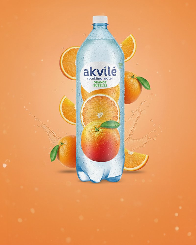 Akvile Orange Bubbles