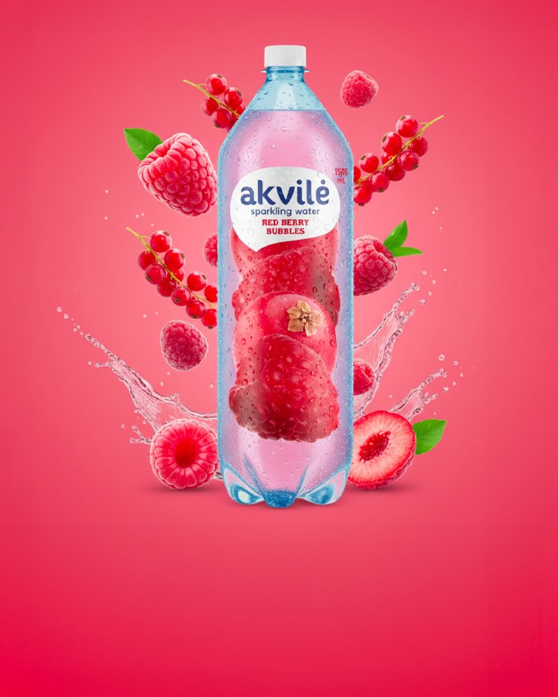Akvile Red Berries Bubbles